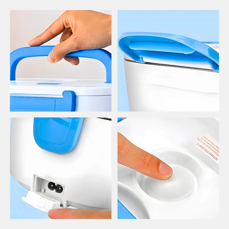 Marmita Elétrica Portátil Bivolt - AZUL