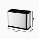 Porta Talheres Escorredor Pia Inox Cozinha Organizado Talher