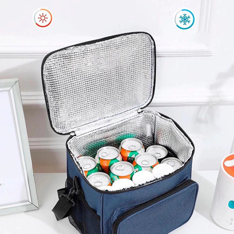 Bolsa Térmica Marmita Com Alça - AZUL