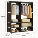 Organizador De Roupas 2 Colunas Aberto Closet Desmontável