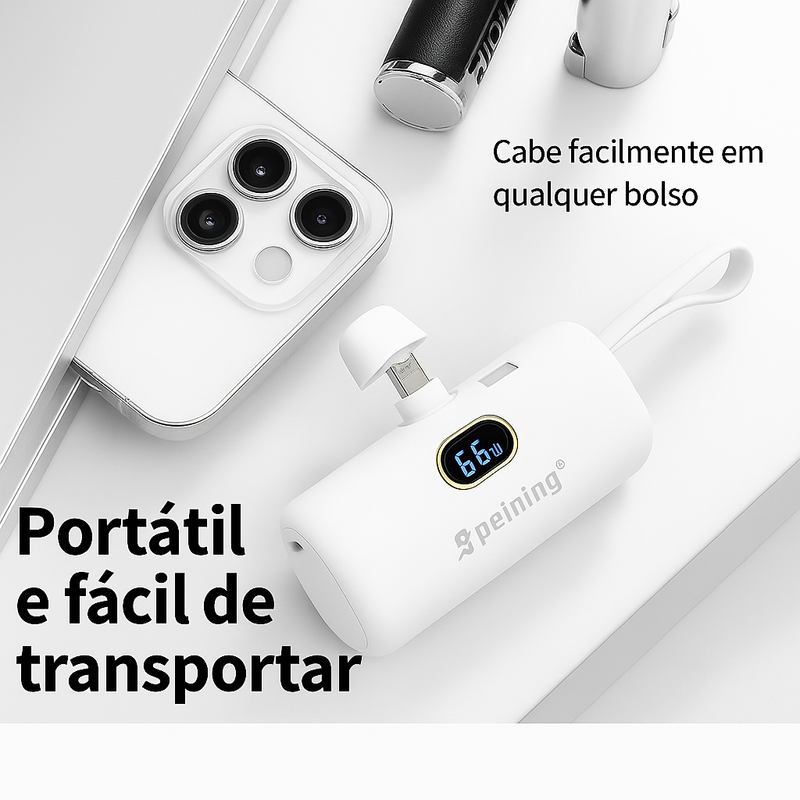 Carregador portátil 5000mAh - BRANCO