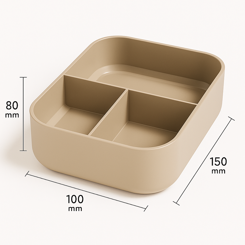 Kit Marmita com Divisórias e Talheres Terracota