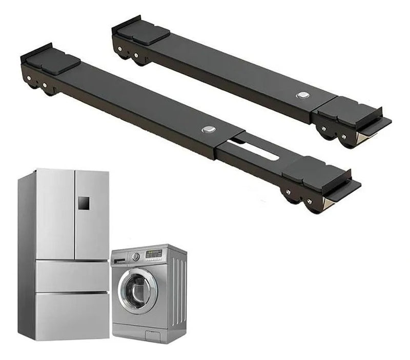 Base Suporte Com Rodinhas Ajustável Geladeira Fogão