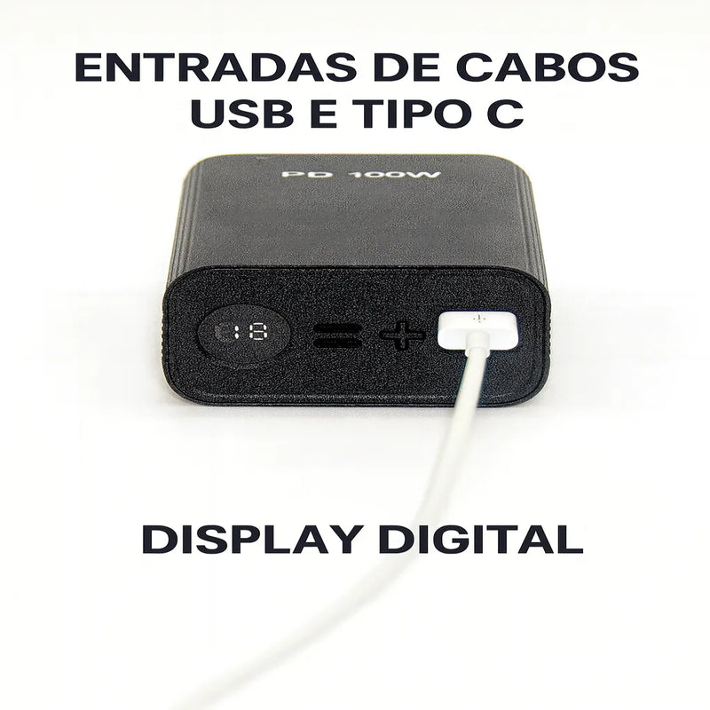 Carregador Portátil Power Bank 30000mAh
