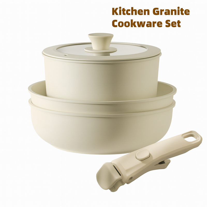 Jogo Panelas Cerâmica Antiaderente Com Cabo Removível