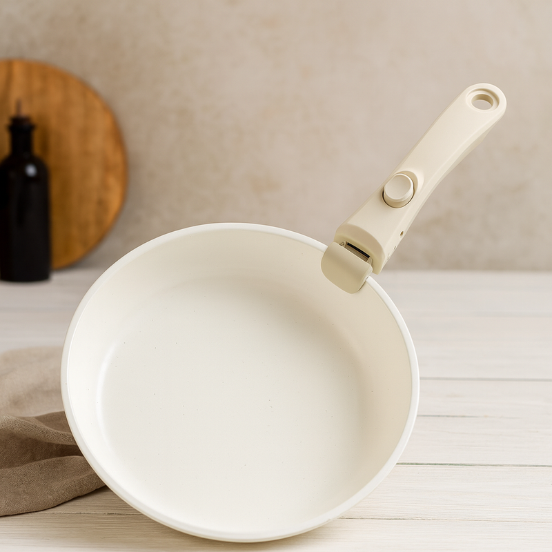 Jogo Panelas Cerâmica Antiaderente Com Cabo Removível