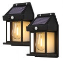 Luminária Solar Arandela Retrô De Parede Com Sensor Presença