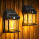 Luminária Solar Arandela Retrô De Parede Com Sensor Presença