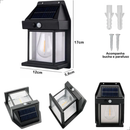 Luminária Solar Arandela Retrô De Parede Com Sensor Presença