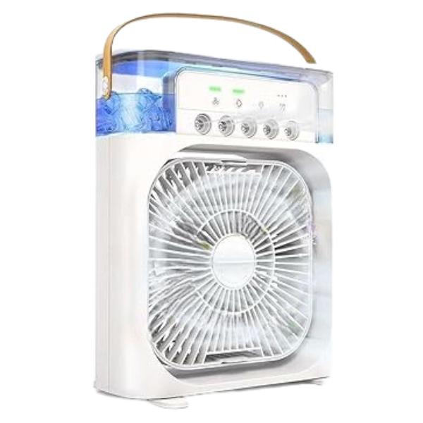Mini Ventilador Portátil Ar Condicionado e Umidificador