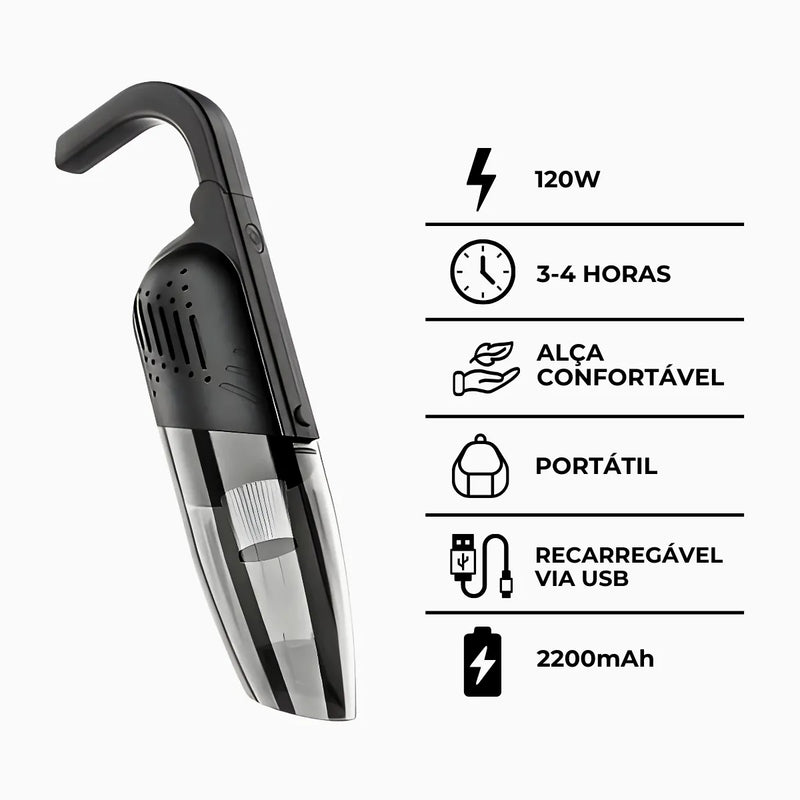 Aspirador de Pó sem Fio Portátil