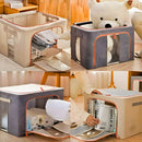 Caixa Organizadora De Roupas Multiuso Dobrável - AZUL ESCURO