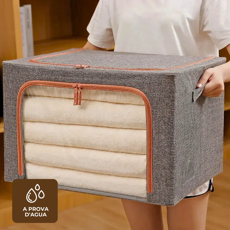 Caixa Organizadora De Roupas Multiuso Dobrável - AZUL