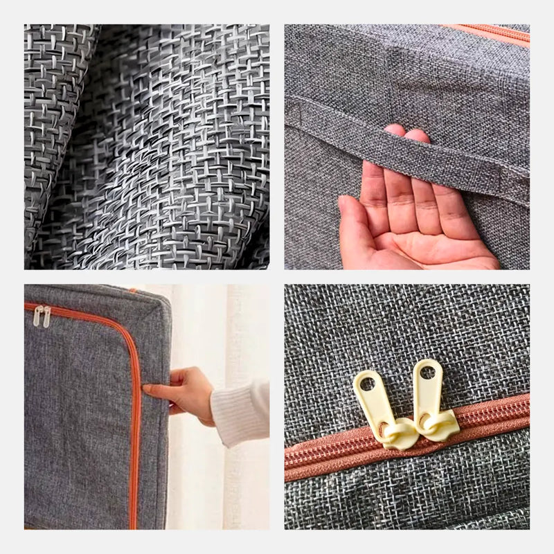 Caixa Organizadora De Roupas Multiuso Dobrável - AZUL