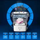 Mini Máquina de Lavar Roupa Portátil Dobrável - AZUL