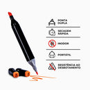 Kit 36 Canetas Marcadoras Ponta Dupla – Arte, Cor e Criativi