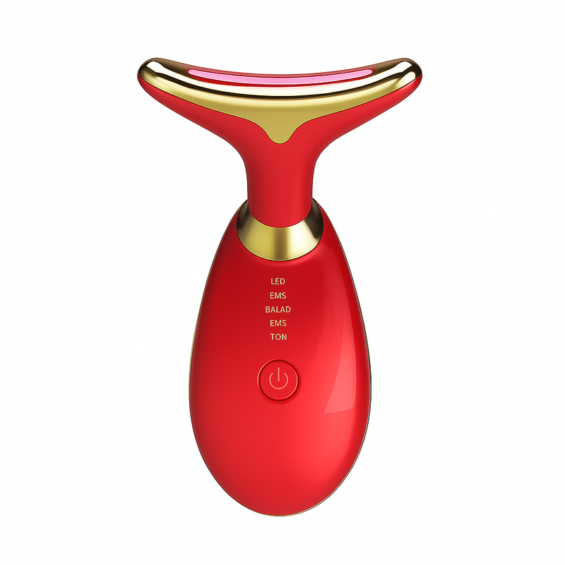 Massageador Facial Eletrico Pescoço Led Lift Fototerapia Ant