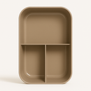 Kit Marmita com Divisórias e Talheres Cinza