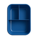 Kit Marmita com Divisórias e Talheres Azul