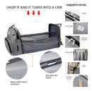 Mochila Maternidade Vira Berço Bebê Usb Impermeável