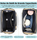 Mochila Maternidade Vira Berço Bebê Usb Impermeável
