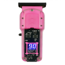 Maquina de Cortar Cabelo Transparente Visor Digital Preto